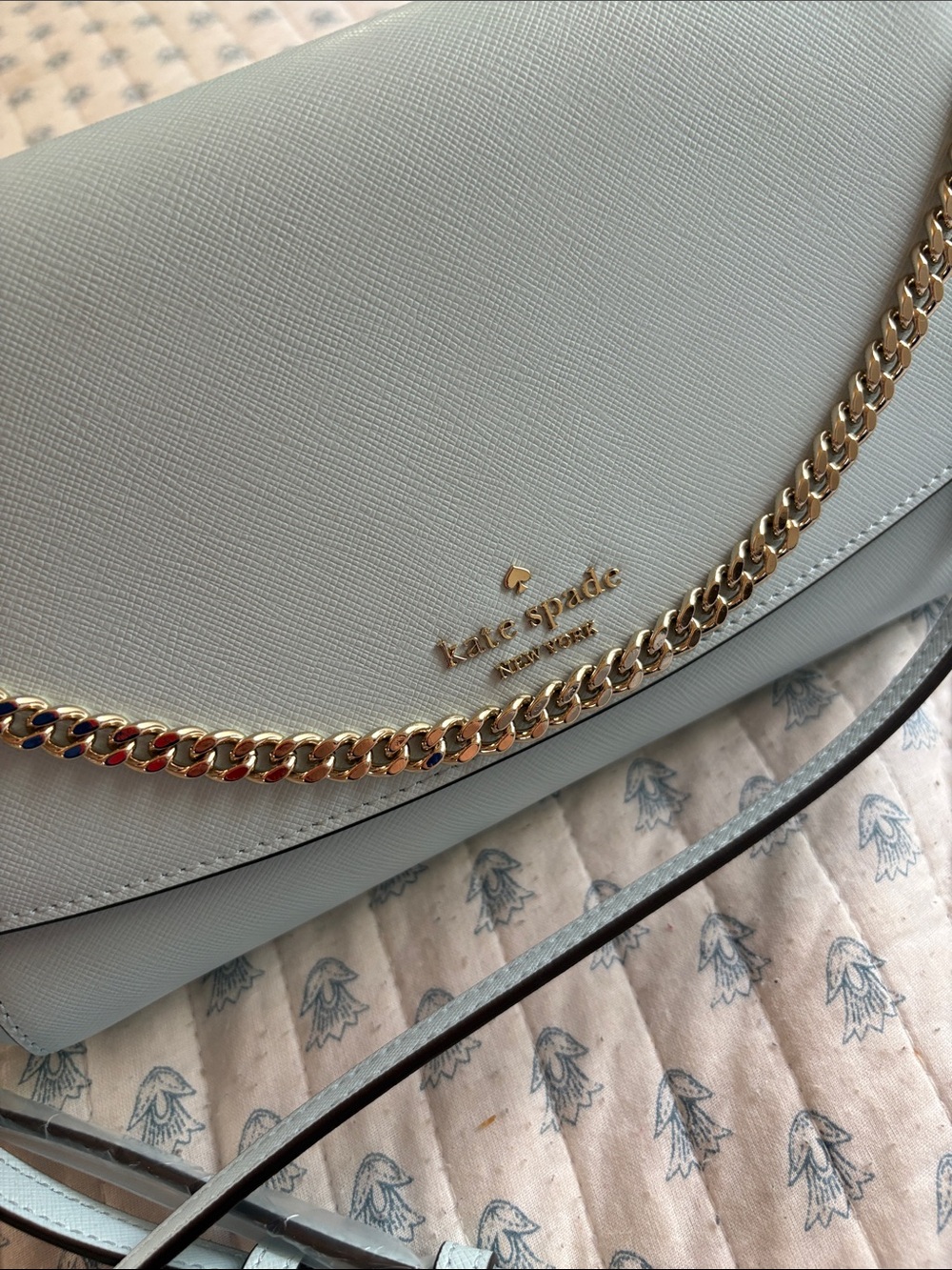 Brand new kate spade Crystal Blue Convertible Chain Crossbody Regular price $300